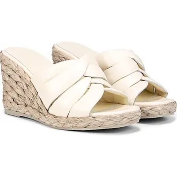 Vince Ivory Gilian Espadrille Wedge Slide Sandal (Women) size 8.5 - Picture 1 of 8
